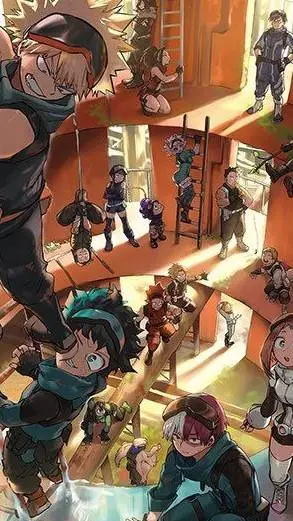 ai character: mha chill background