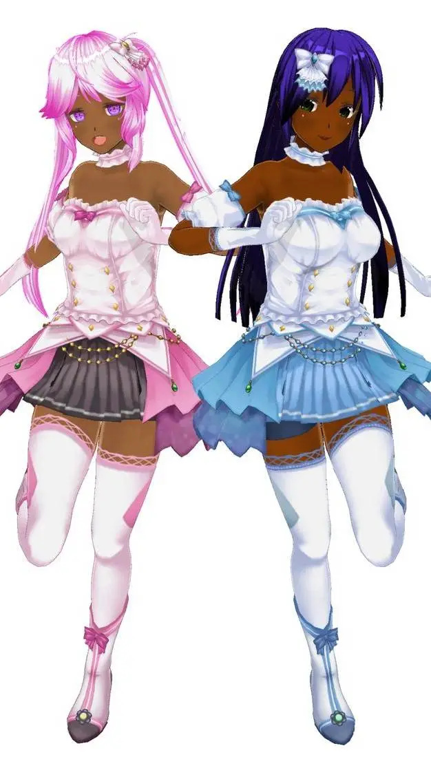 ai character: mita and huruko background