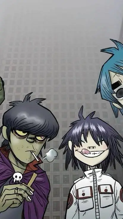 ai character: Gorillaz background