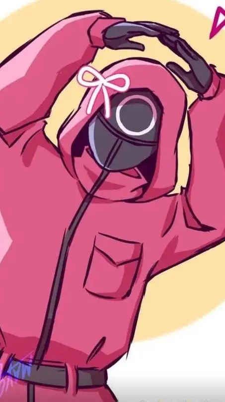 ai character: squid game  background