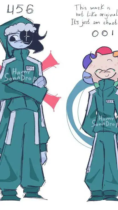 ai character: Dw Squid game  background