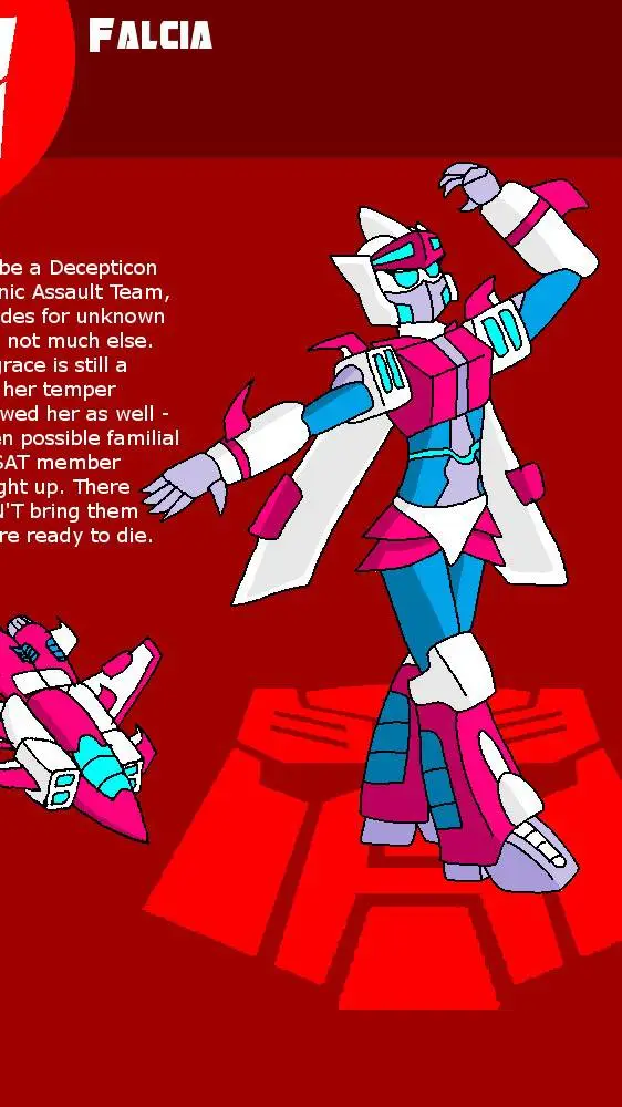 ai character: falcia  background