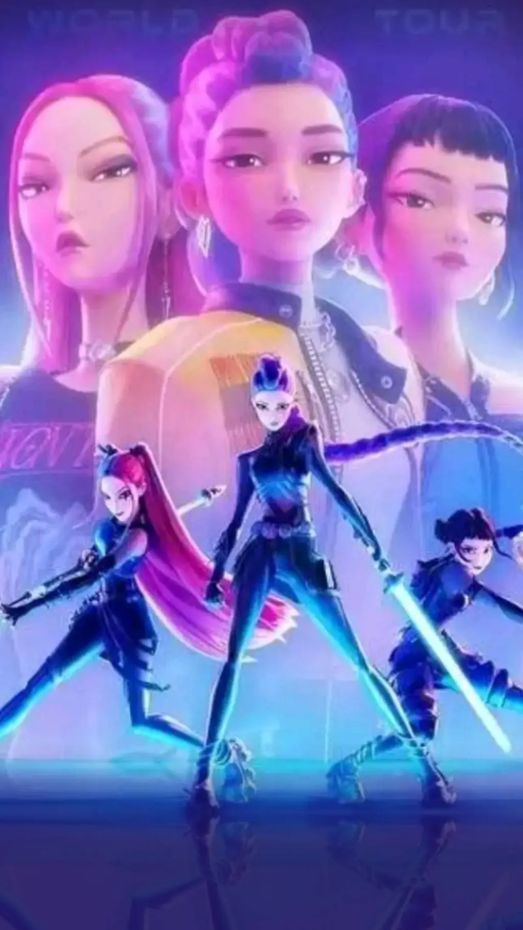 ai character: kpop demon hunters background