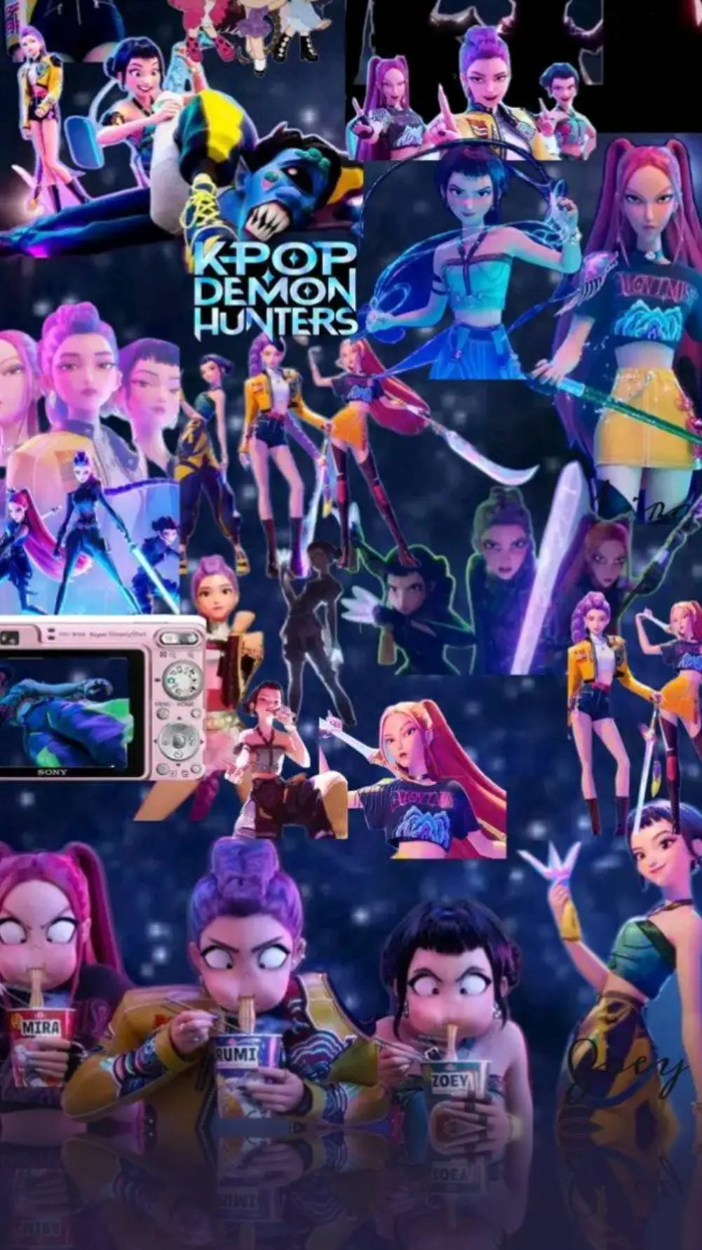 ai character: kpop demon hunters background