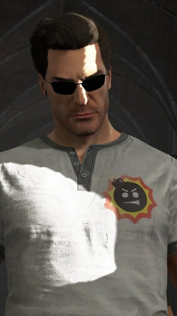 ai character: Serious sam  background