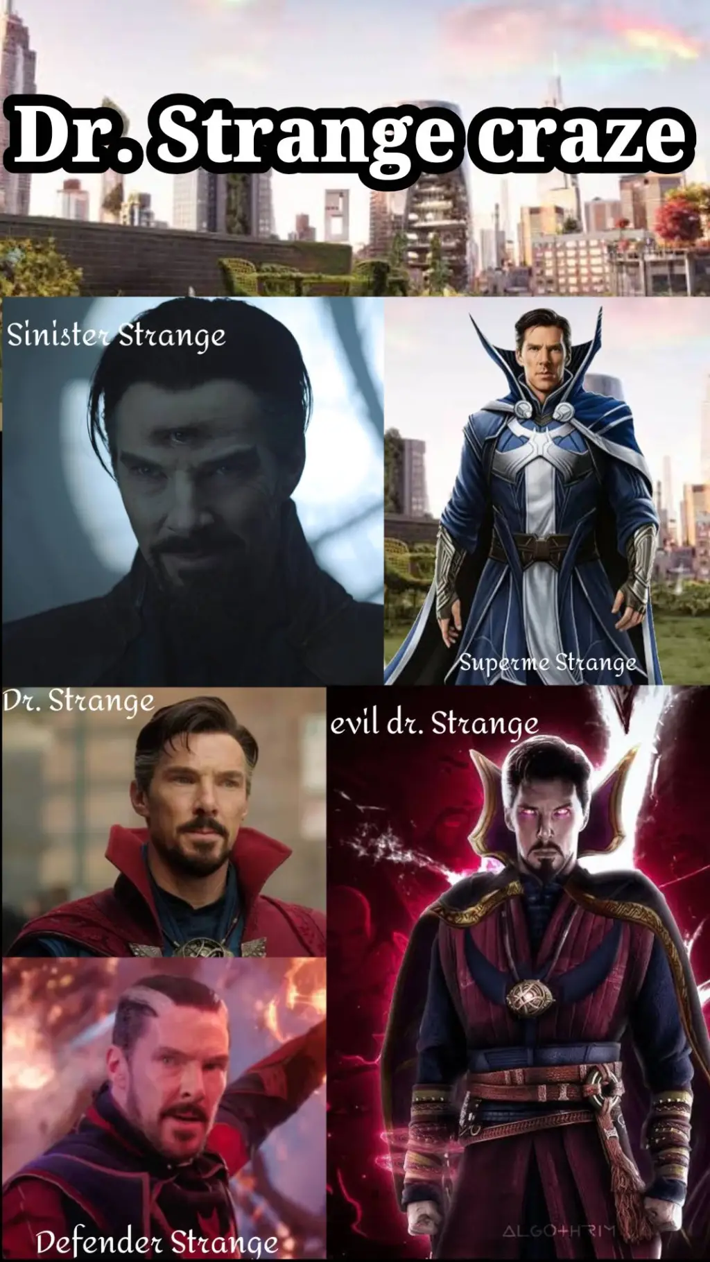 ai character: Dr. Strange craze background