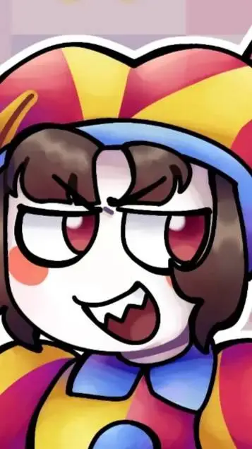 ai character: Evil pomni  background