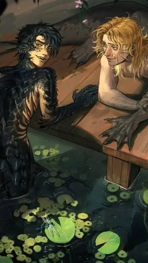 ai character: Kael und Nereus background