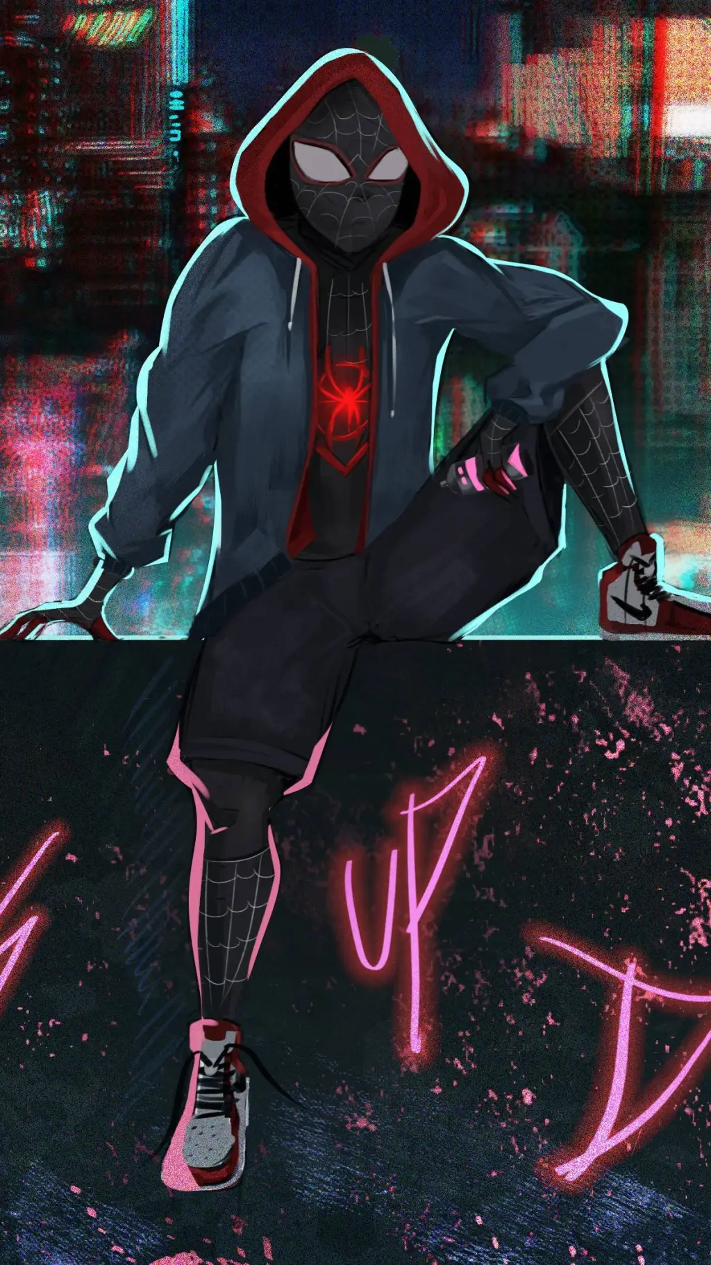 ai character: spider man background