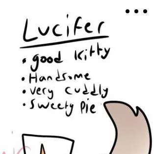 chat with ai character: cat Lucifer 