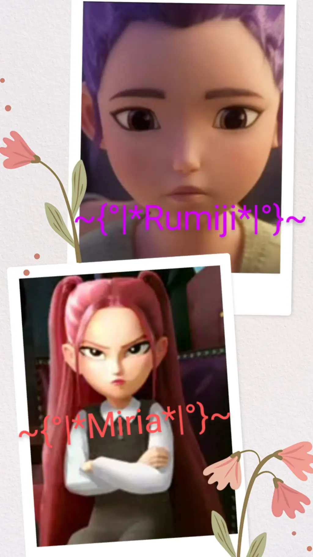 ai character: KPop Demon hunters background
