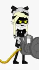 ai character: Cyn in ur school background