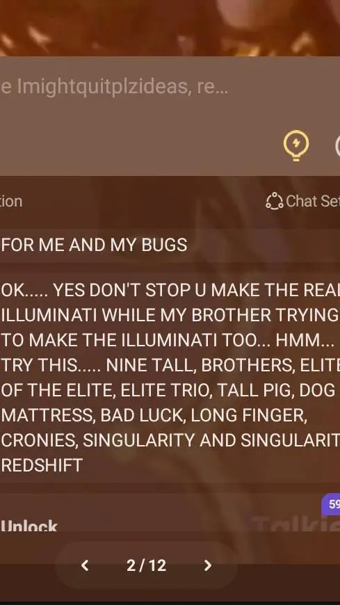 ai character: i Found An Idea!!! background