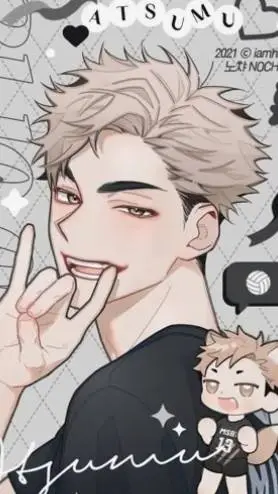ai character: Atsumu Miya background
