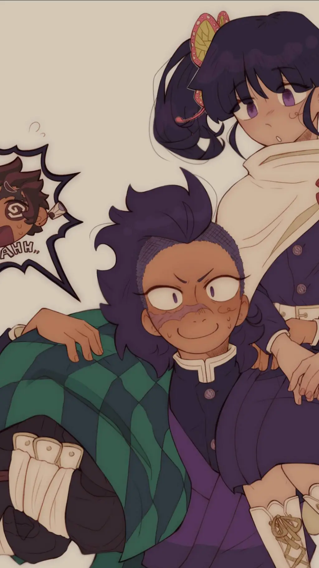 ai character: Genya and kanao! background