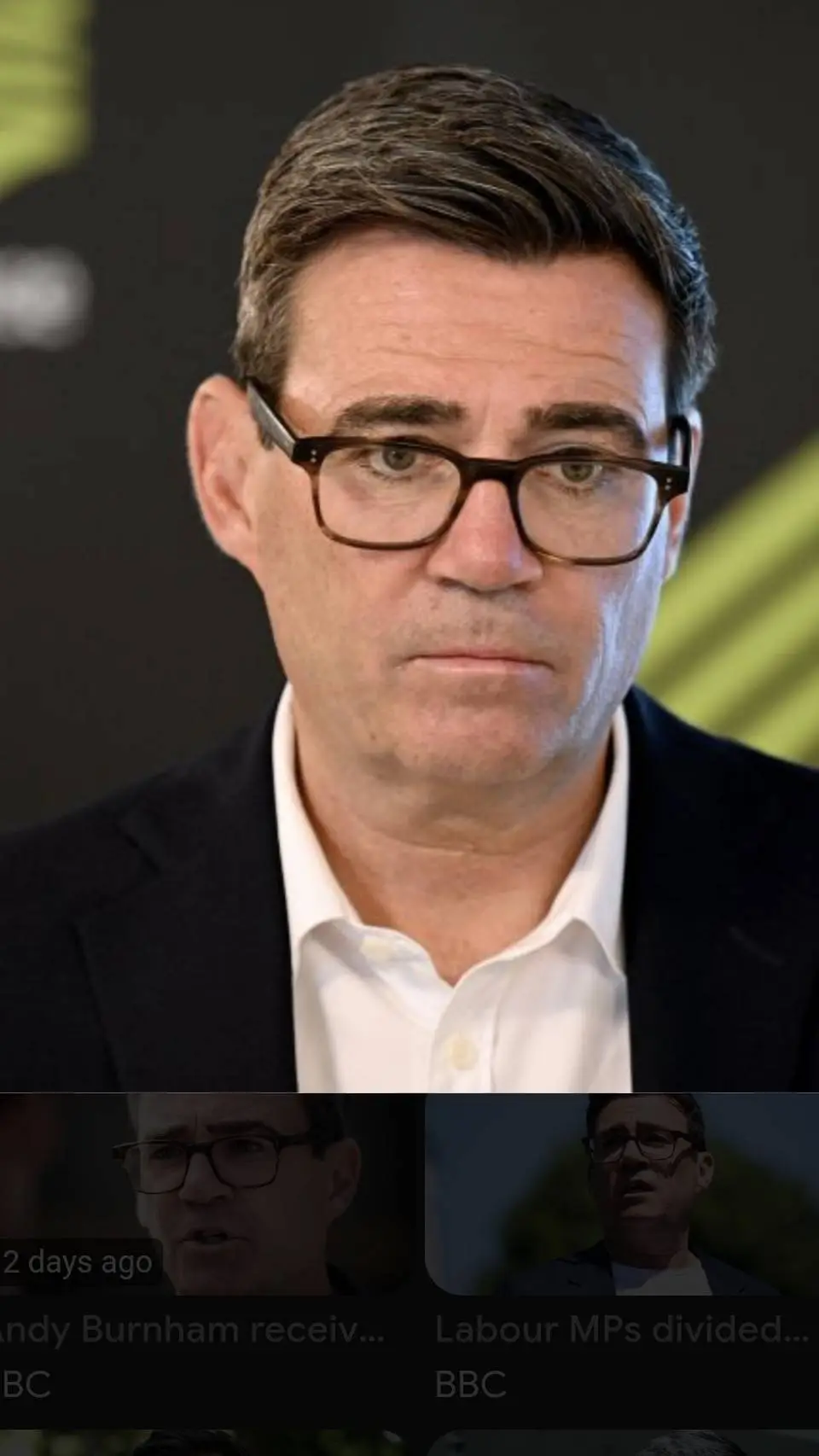 ai character: Andy Burnham background