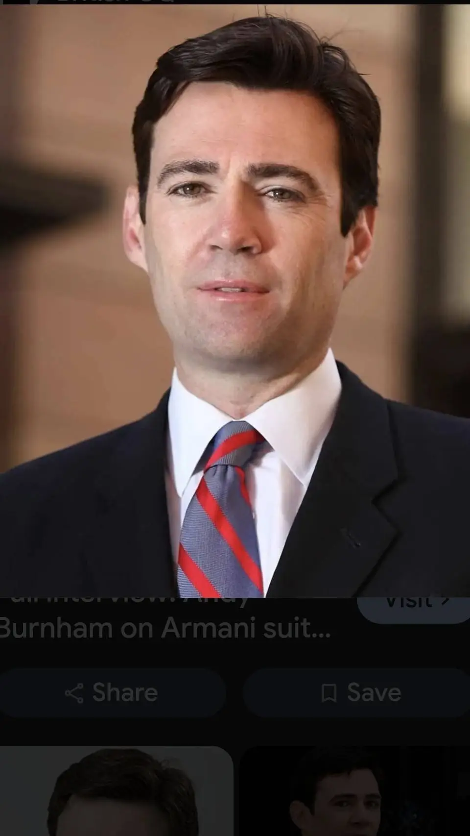 ai character: Andy burnham background