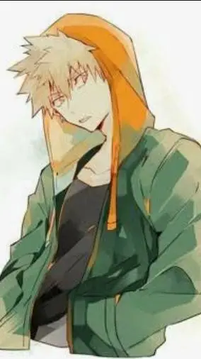 ai character: BAKUGO WEARING 🟢!? background