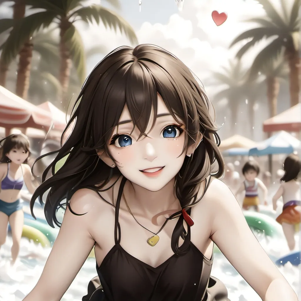 chat with ai character: water park