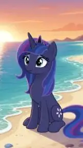 ai character: luna background