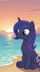 ai character: luna background