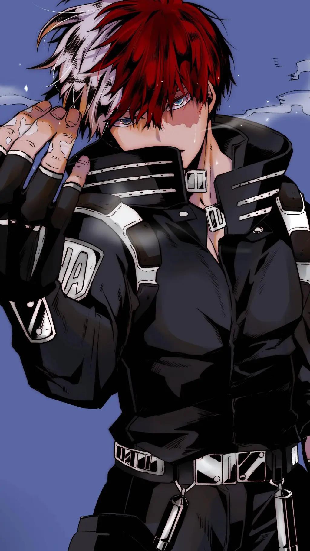ai character: shoto todoroki  background