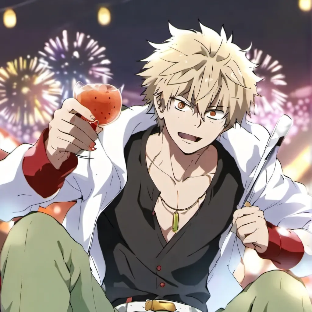 chat with ai character: bakugo new year