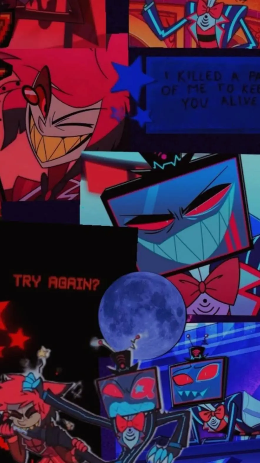 ai character: radiostatic  background