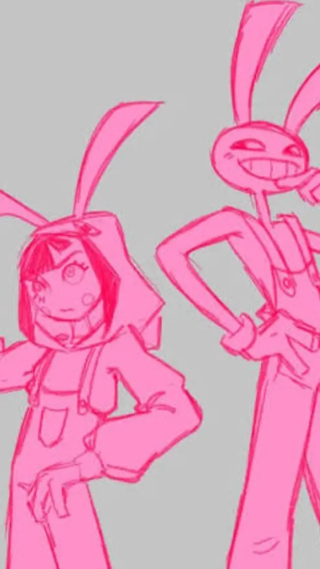 ai character: funnybunny  background