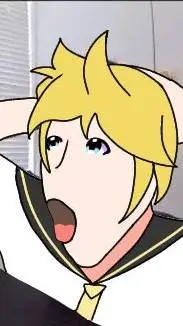 ai character: kagamine Len😱😱😱😱😱 background