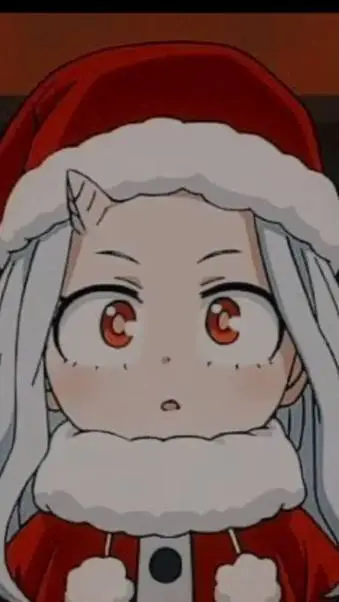 ai character: MHA christmas day background