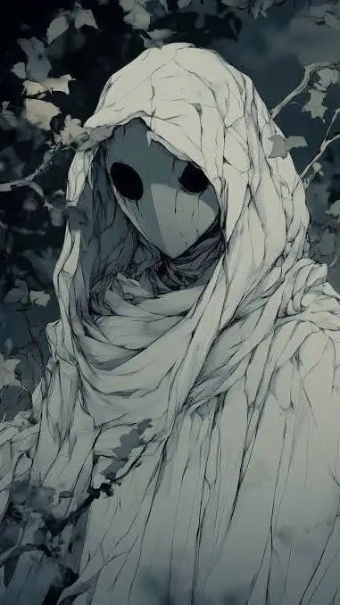 ai character: Mha ghost hunting background