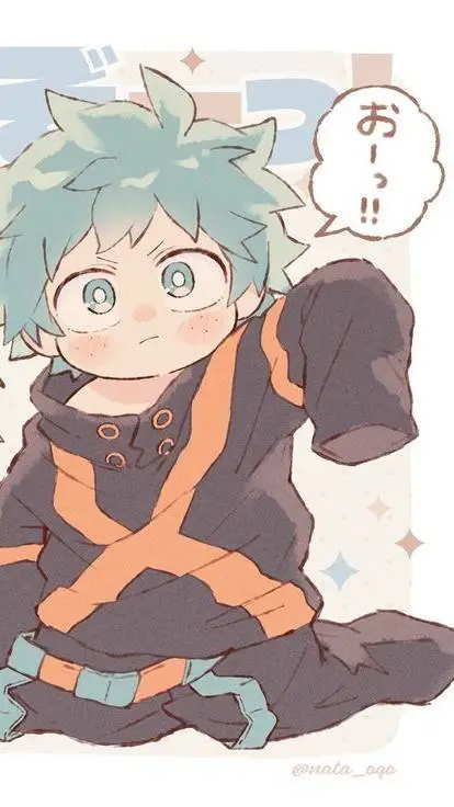 ai character: Baby deku~ background