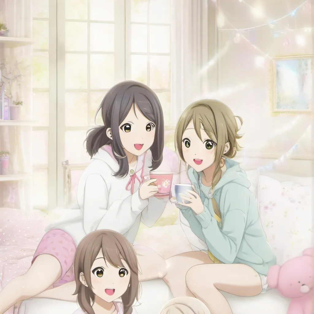 chat with ai character: all girl sleepover