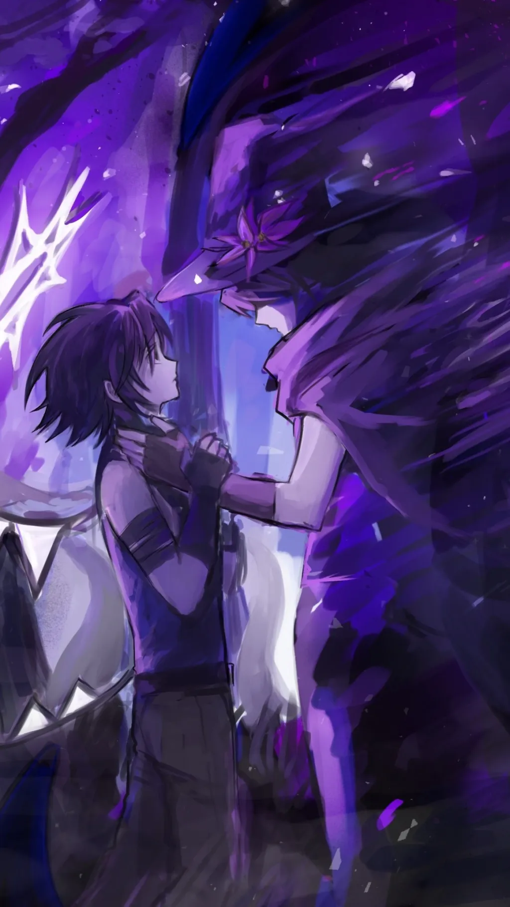 ai character: AZURE background