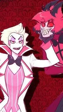 ai character: alastor x Lucifer background