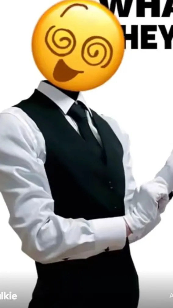 ai character: Emoji guy background