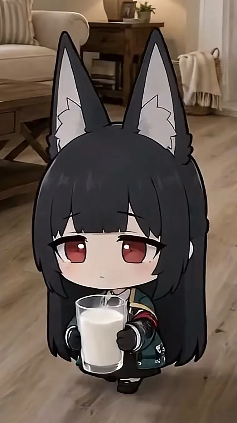 ai character: Miyabi chibi ai background
