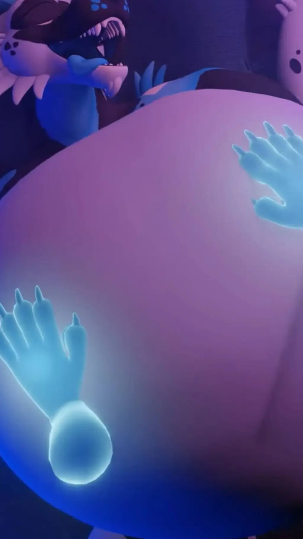 ai character: furry vore background