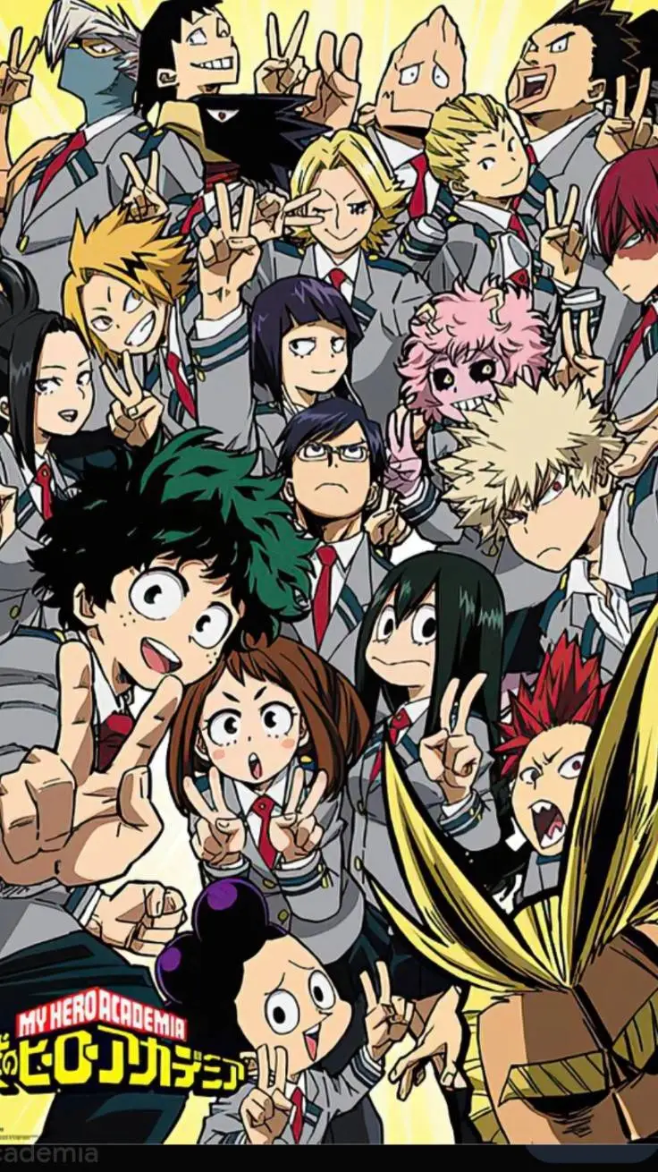 ai character: MHA zoomcall background