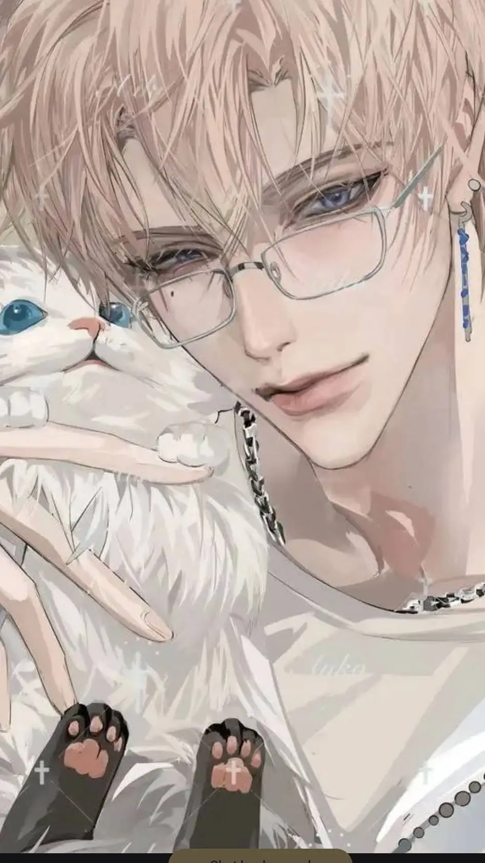 ai character: •Tituo🐈⬜ background