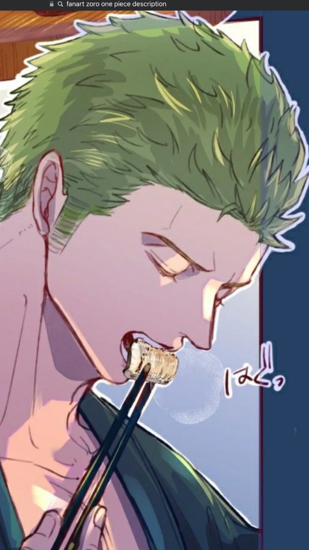 ai character: Zoro 🥦 background