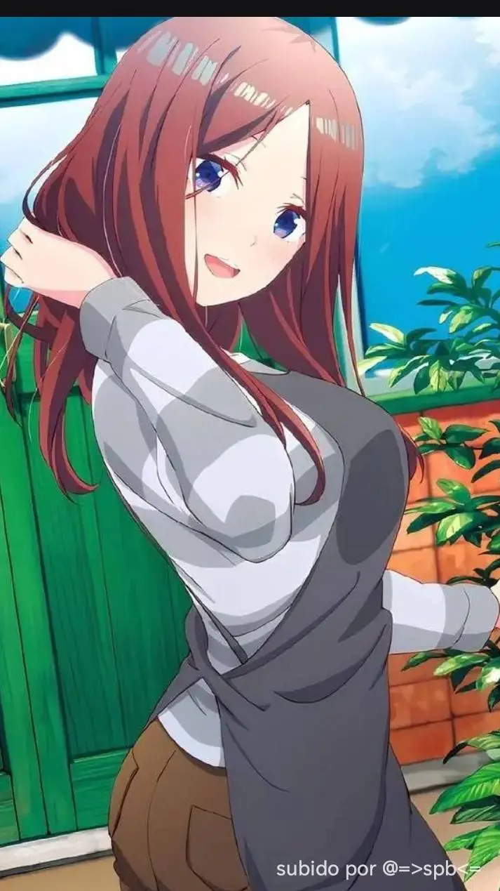ai character: Miku Nakano  background