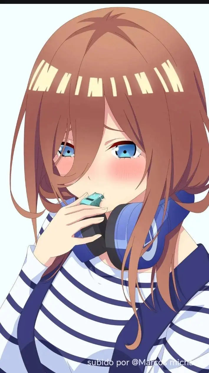 ai character: Miku Nakano  background