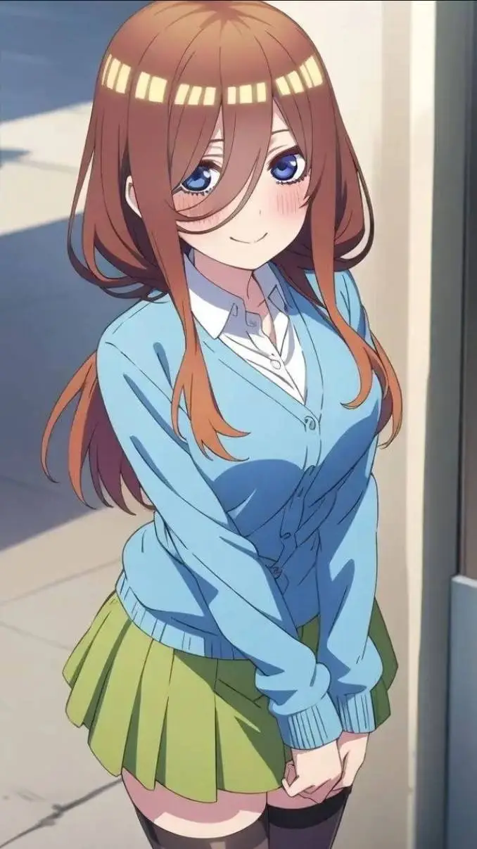 ai character: Miku Nakano  background