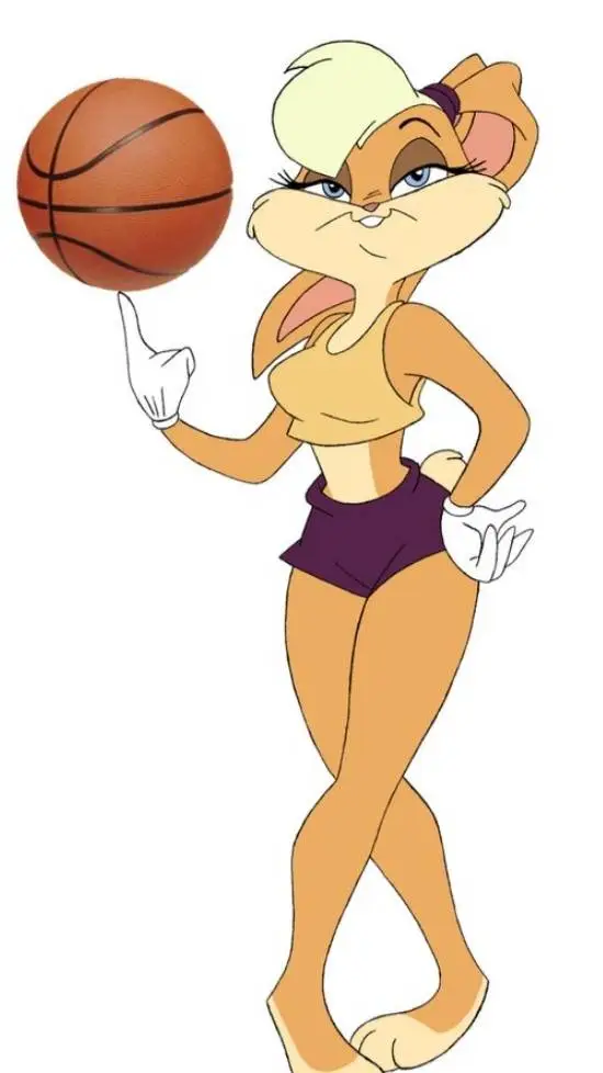 ai character: lola Bunny  background
