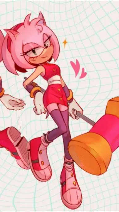ai character: Amy Rose  background