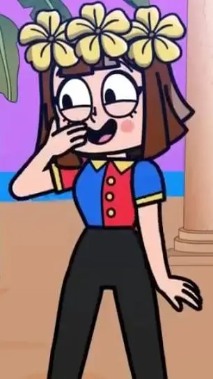 ai character: pomni  background