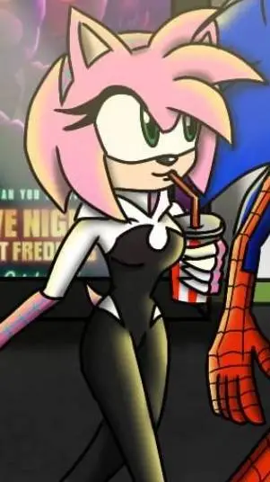 ai character: Amy Rose  background