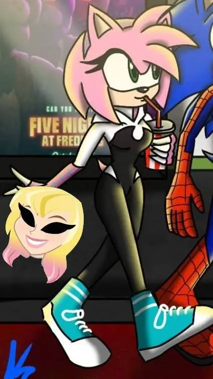 ai character: Amy Rose  background